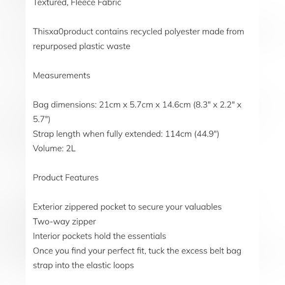 Lululemon Everywhere Belt Bag Fleece Large 2L Light Green Sherpa Fannypack - Picture 3 of 12